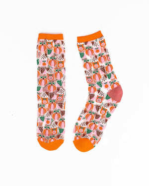 Sock candy pumpkin spice latte sheer socks